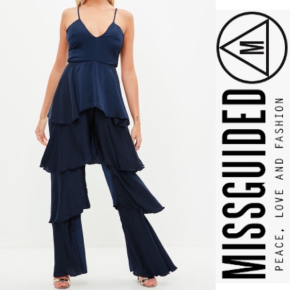 tiered ruffle jumpsuit